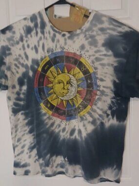 Chemistry Tie-Dye Zodiac T-Shirt XL Astrology Sun Moon Graphic